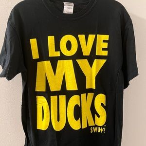 Oregon Ducks women’s M, I Love My Ducks Vintage tee shirt 100% cotton SWU🚺?